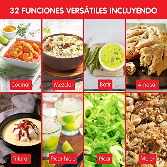 Funciones y Características del robot de cocina Moulinex Click&Cook HF5061